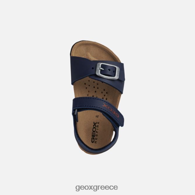 4DBLR01587 ναυτικό/σκούρο κόκκινο Geox σανδάλι χαλκί νήπιο
