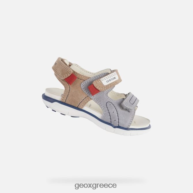 4DBLR01629 γκρι/μπεζ Geox σανδάλι Δελχί νήπιο