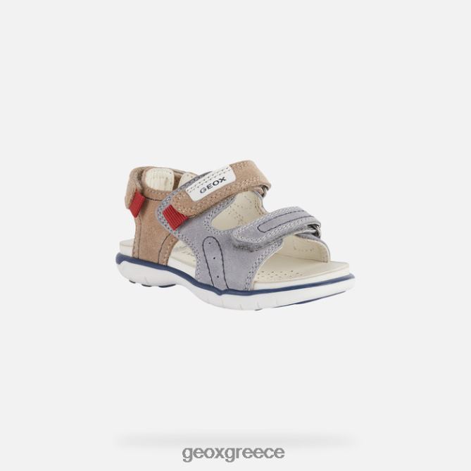4DBLR01629 γκρι/μπεζ Geox σανδάλι Δελχί νήπιο