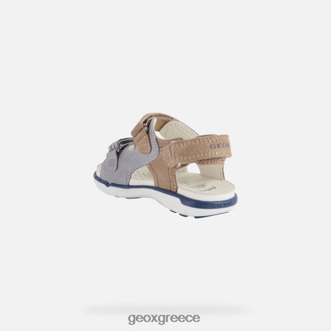 4DBLR01629 γκρι/μπεζ Geox σανδάλι Δελχί νήπιο
