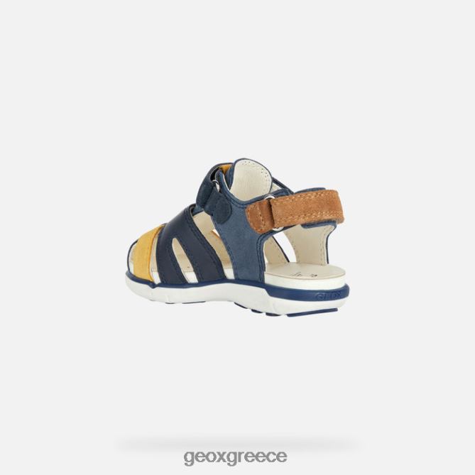 4DBLR02018 ναυτικό/ώχρα κίτρινο Geox σανδάλι Δελχί νήπιο