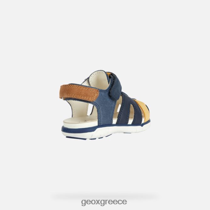4DBLR02018 ναυτικό/ώχρα κίτρινο Geox σανδάλι Δελχί νήπιο
