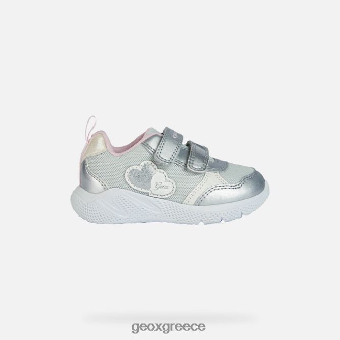 4DBLR01459 ασημί/ροζ Geox sprintye νήπιο