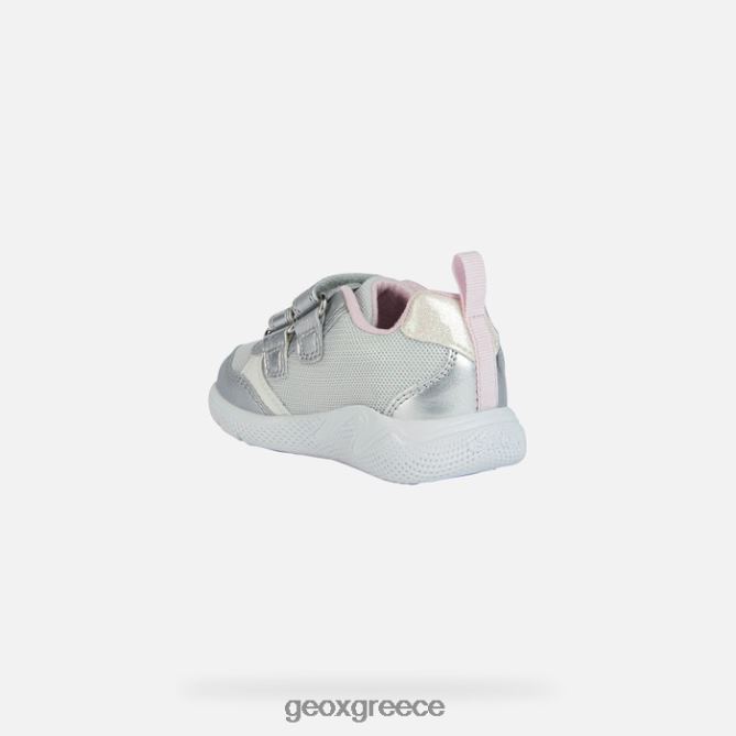 4DBLR01459 ασημί/ροζ Geox sprintye νήπιο