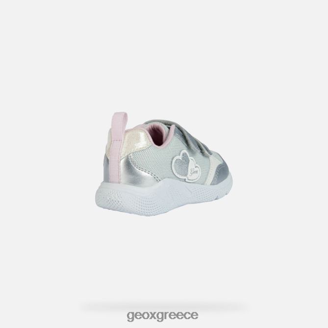 4DBLR01459 ασημί/ροζ Geox sprintye νήπιο