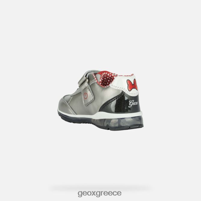 4DBLR01486 ασημί/κόκκινο Geox todo μωρό