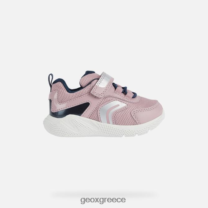 4DBLR01489 ελαφρύ τριαντάφυλλο/ναυτικό Geox sprintye νήπιο