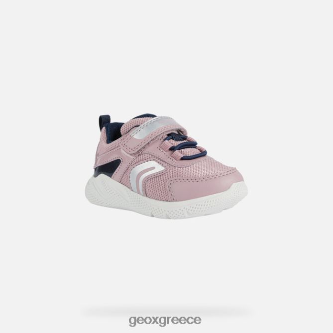 4DBLR01489 ελαφρύ τριαντάφυλλο/ναυτικό Geox sprintye νήπιο