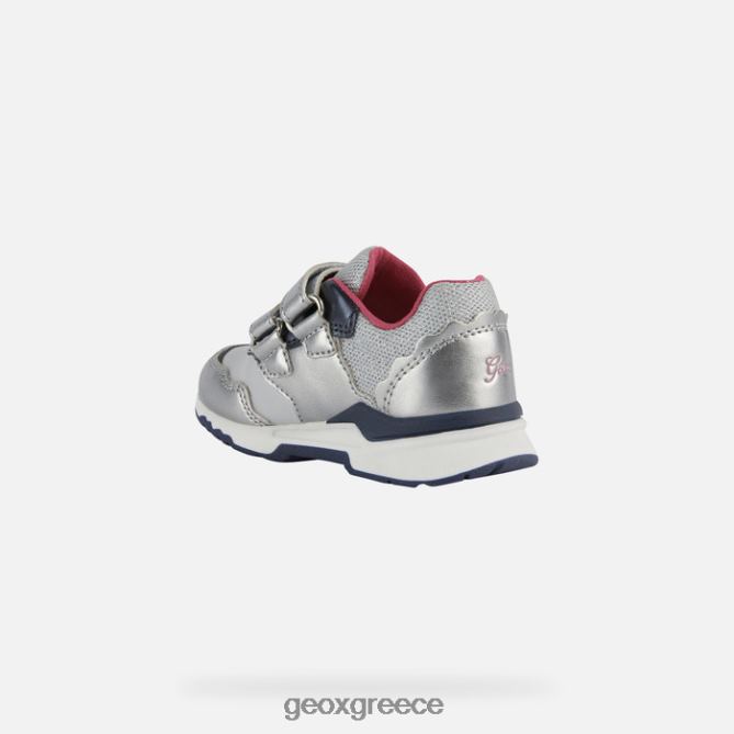 4DBLR01569 ασημί/ναυτικό Geox pyrip νήπιο