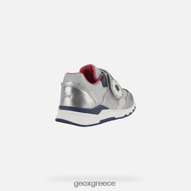 4DBLR01569 ασημί/ναυτικό Geox pyrip νήπιο