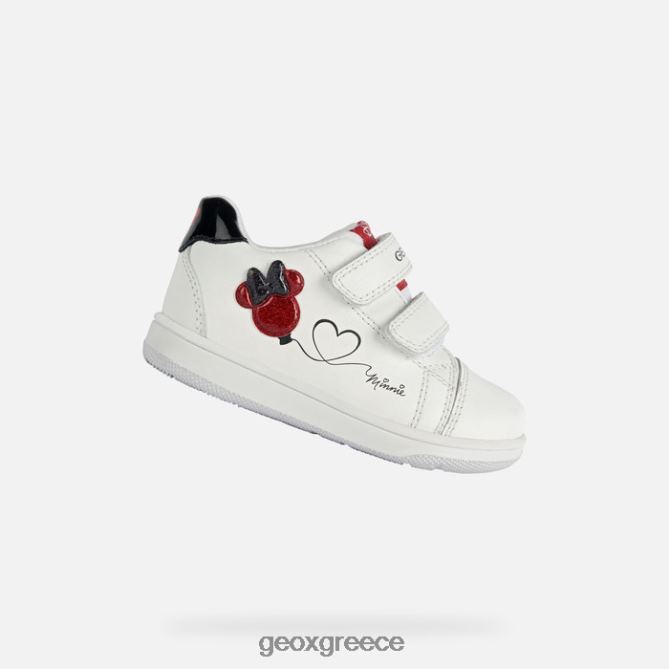 4DBLR01596 λευκό/κόκκινο Geox νέα ταινία μωρό