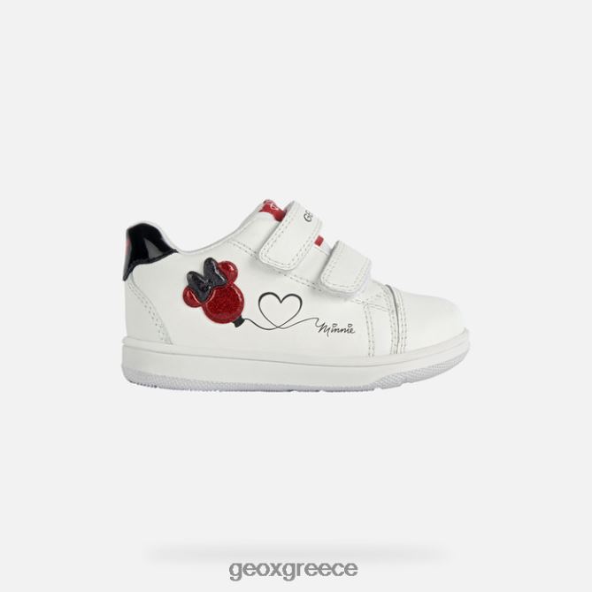 4DBLR01596 λευκό/κόκκινο Geox νέα ταινία μωρό