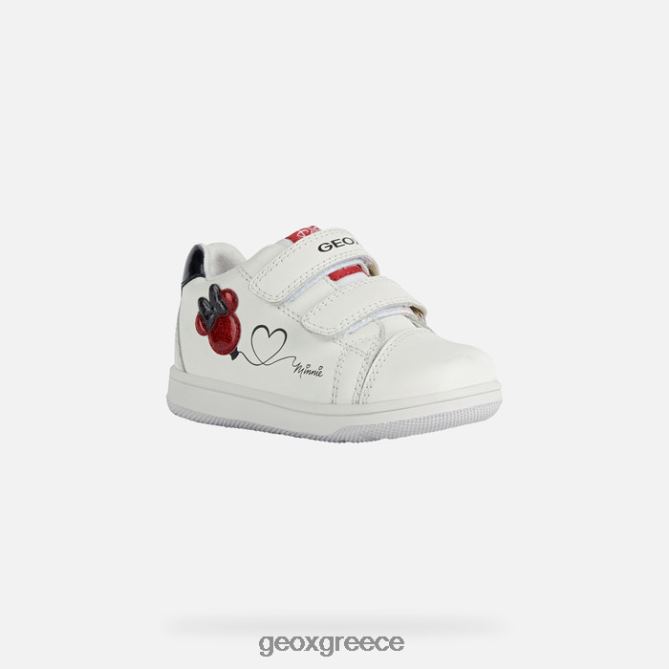 4DBLR01596 λευκό/κόκκινο Geox νέα ταινία μωρό