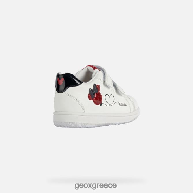 4DBLR01596 λευκό/κόκκινο Geox νέα ταινία μωρό