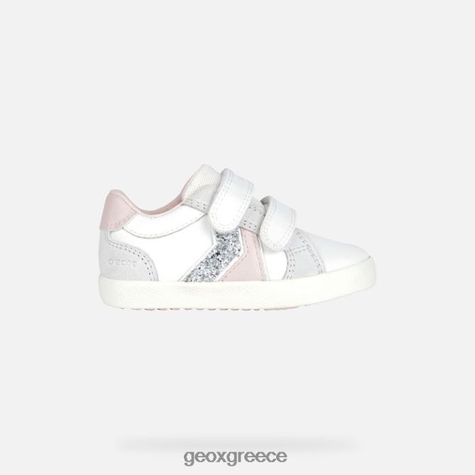 4DBLR02015 λευκό/ανοιχτό τριαντάφυλλο Geox νήπιο ακτινίδιο