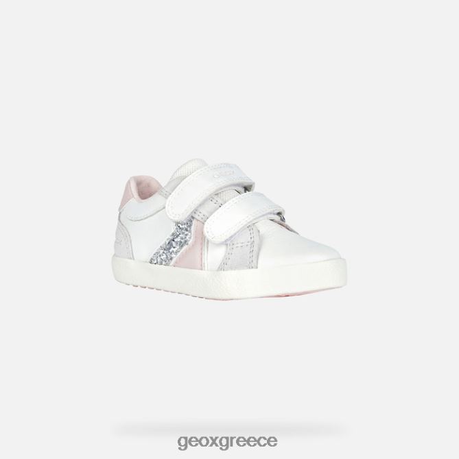 4DBLR02015 λευκό/ανοιχτό τριαντάφυλλο Geox νήπιο ακτινίδιο