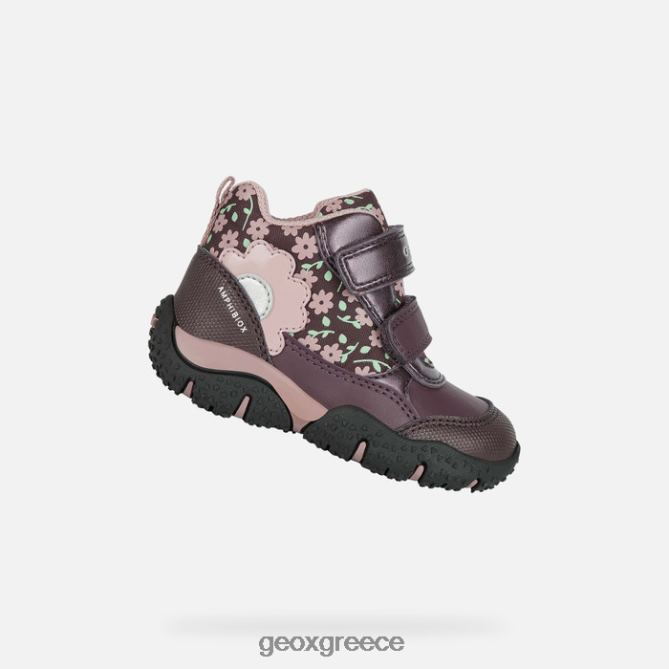 4DBLR01482 δαμάσκηνο/σκούρο ροζ Geox νήπιο baltic abx