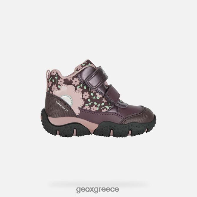 4DBLR01482 δαμάσκηνο/σκούρο ροζ Geox νήπιο baltic abx