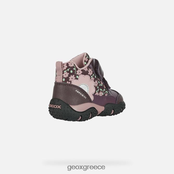 4DBLR01482 δαμάσκηνο/σκούρο ροζ Geox νήπιο baltic abx