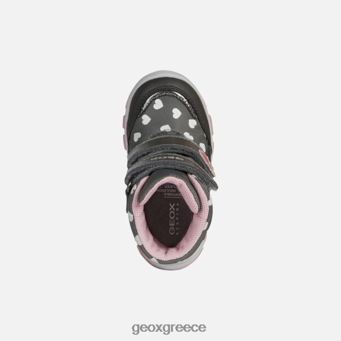 4DBLR01490 σκούρο γκρι/ροζ Geox νήπιο flanfil abx