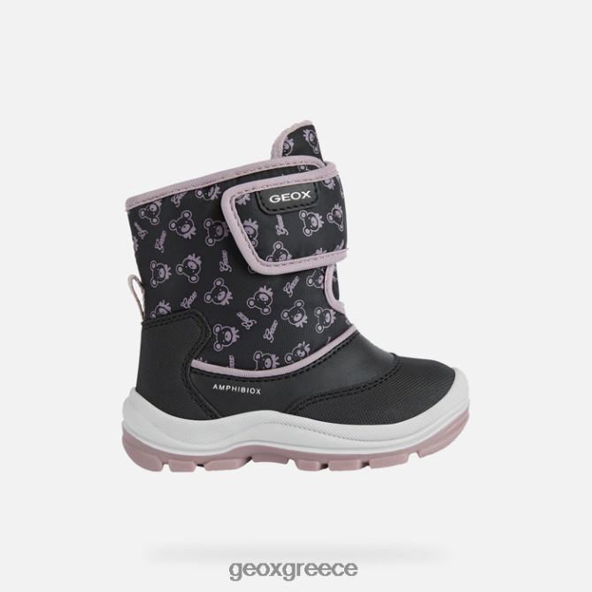 4DBLR01511 μαύρο/δκ ροζ Geox νήπιο flanfil abx