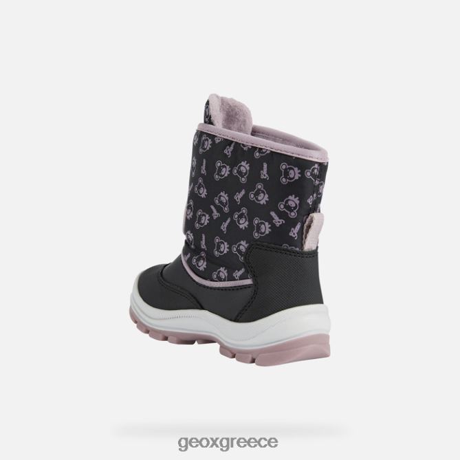 4DBLR01511 μαύρο/δκ ροζ Geox νήπιο flanfil abx