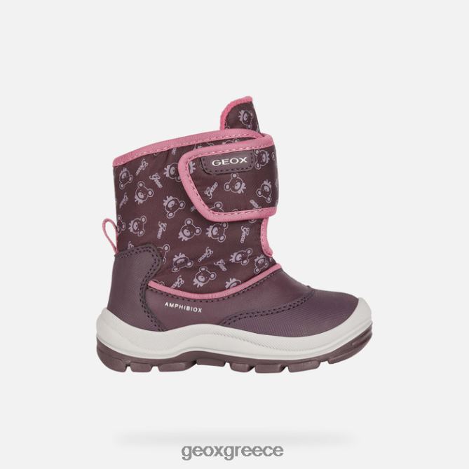 4DBLR01512 δαμάσκηνο/σκούρο φούξια Geox νήπιο flanfil abx