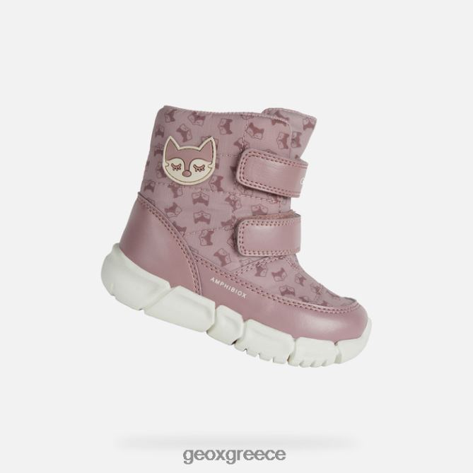 4DBLR01573 σκούρο τριαντάφυλλο Geox flexyper abx μωρό