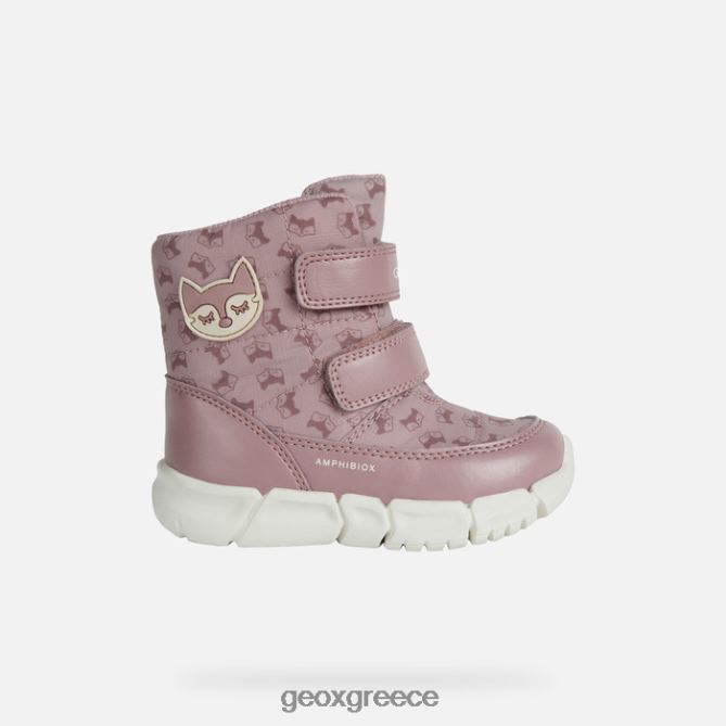 4DBLR01573 σκούρο τριαντάφυλλο Geox flexyper abx μωρό