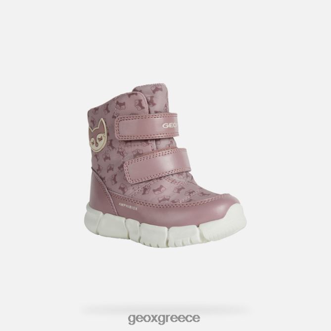 4DBLR01573 σκούρο τριαντάφυλλο Geox flexyper abx μωρό