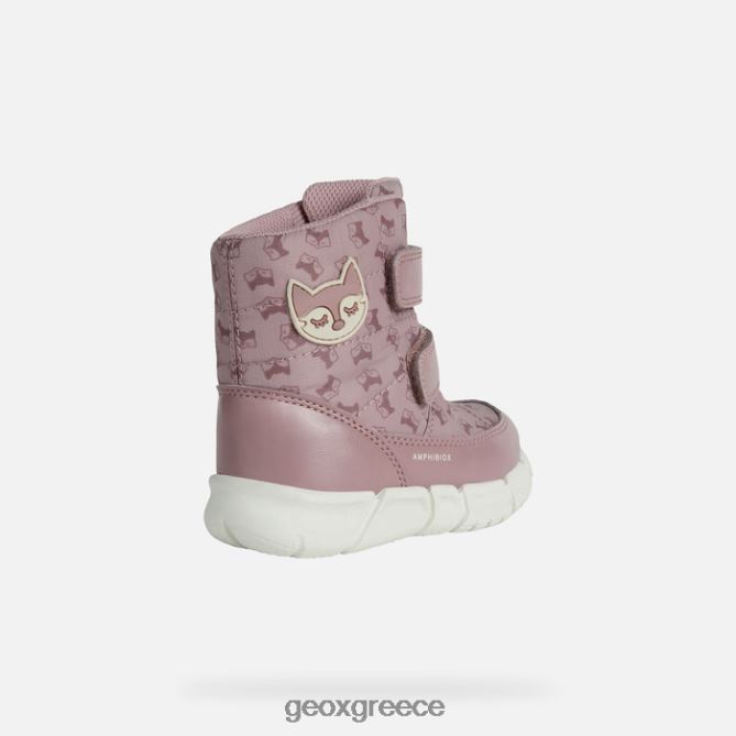 4DBLR01573 σκούρο τριαντάφυλλο Geox flexyper abx μωρό