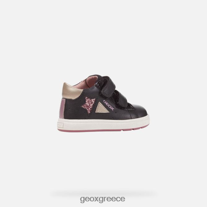 4DBLR01504 μαύρο/δκ ροζ Geox biglia μωρό