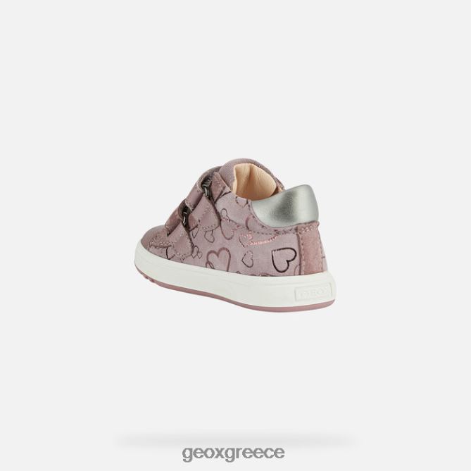 4DBLR01510 σκούρο τριαντάφυλλο/ασημί Geox biglia κοριτσάκι