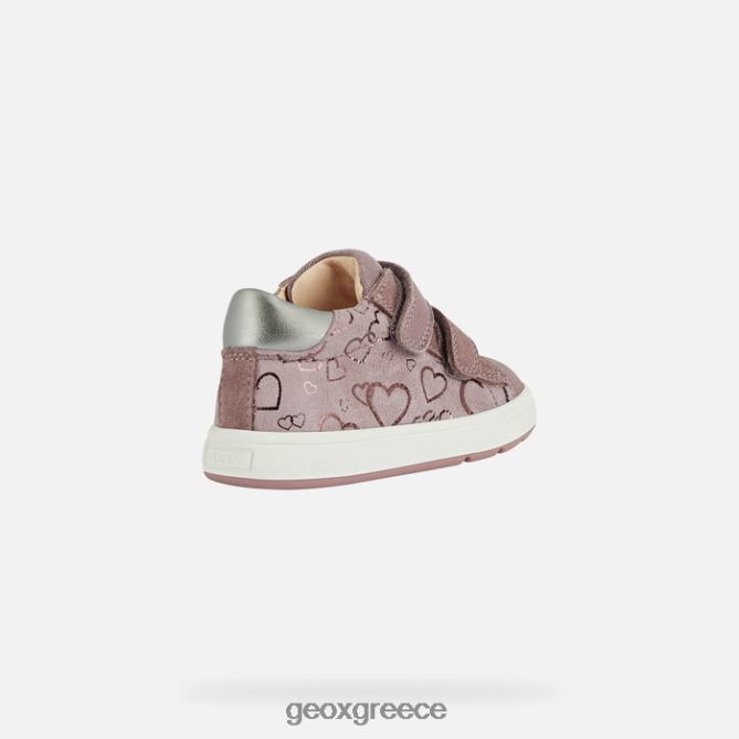 4DBLR01510 σκούρο τριαντάφυλλο/ασημί Geox biglia κοριτσάκι
