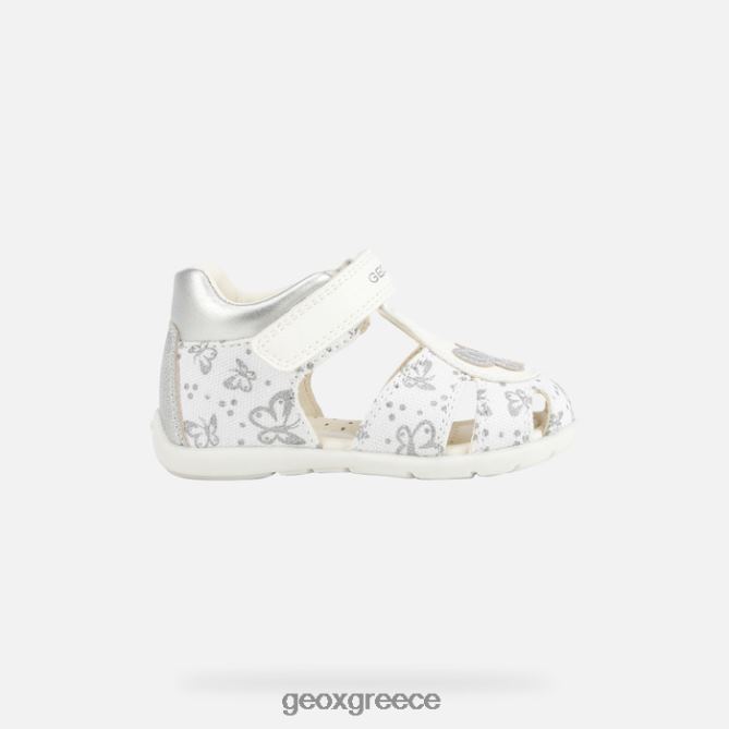 4DBLR01516 λευκό/ασημί Geox ελθαν κοριτσάκι