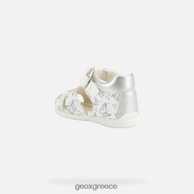 4DBLR01516 λευκό/ασημί Geox ελθαν κοριτσάκι