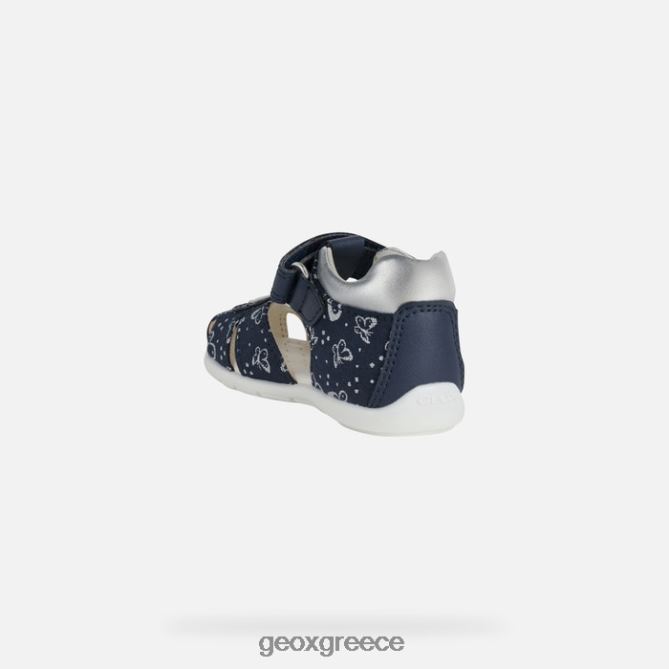 4DBLR01517 ναυτικό/ασημί Geox ελθαν κοριτσάκι