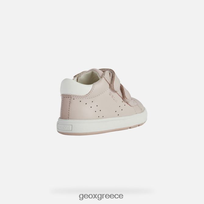 4DBLR01525 ανοιχτό ροζ/λευκό οπτικό Geox biglia μωρό