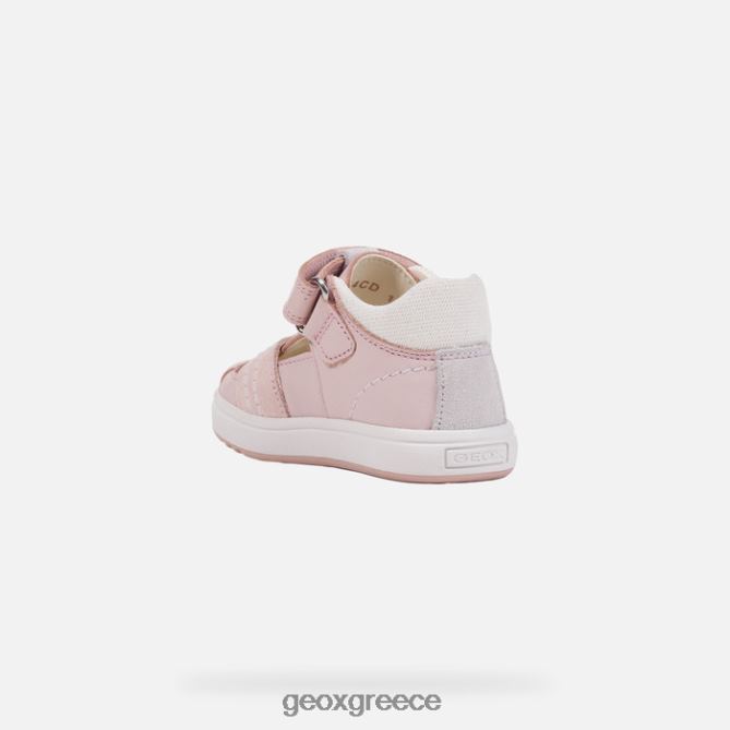 4DBLR01543 ανοιχτό ροζ/λευκό Geox biglia κοριτσάκι
