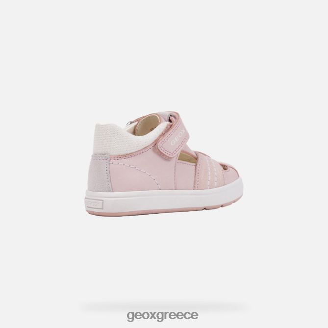 4DBLR01543 ανοιχτό ροζ/λευκό Geox biglia κοριτσάκι