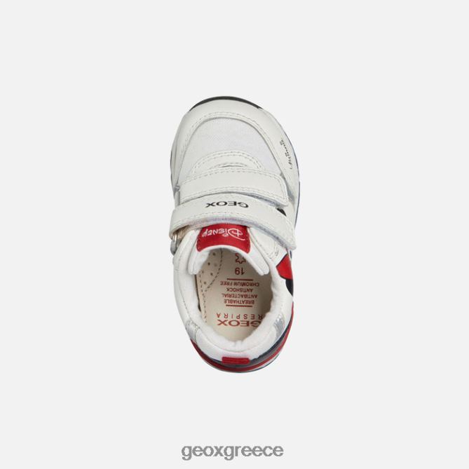 4DBLR01577 άσπρο μαύρο Geox rishon μωρό