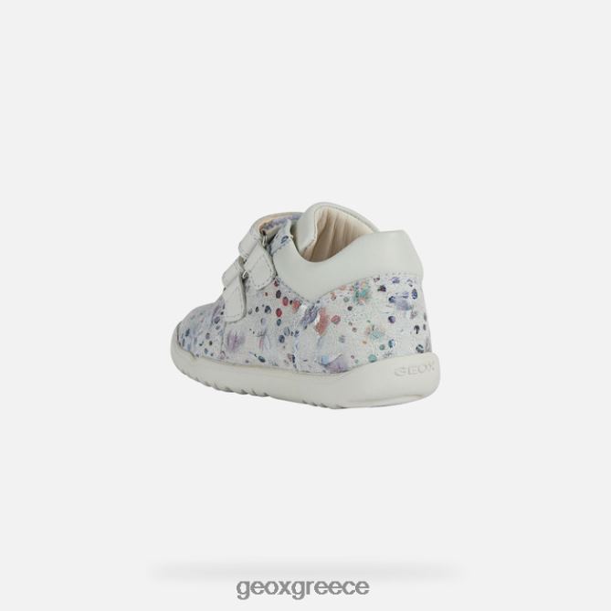 4DBLR01585 άσπρο Geox μακία κοριτσάκι