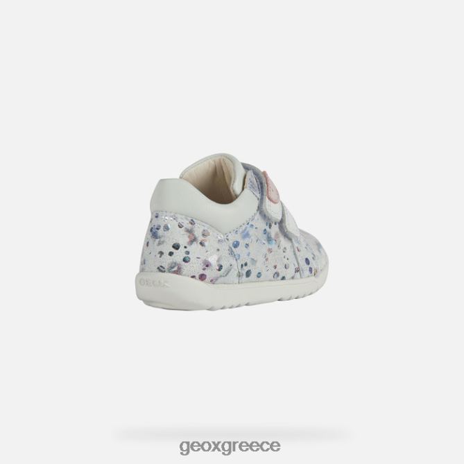 4DBLR01585 άσπρο Geox μακία κοριτσάκι
