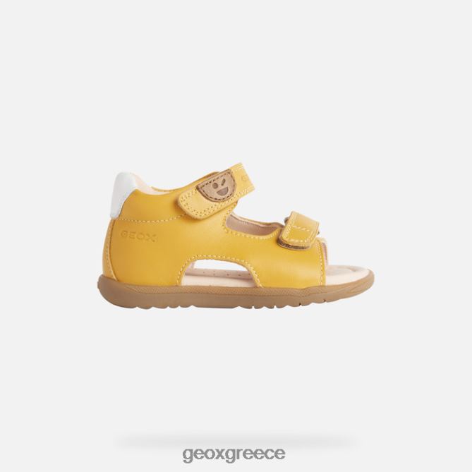 4DBLR01616 κίτρινη ώχρα Geox σανδάλι macchia baby