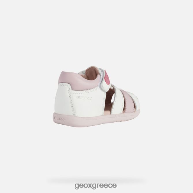 4DBLR01624 λευκό τριαντάφυλλο Geox σανδάλι macchia κοριτσάκι