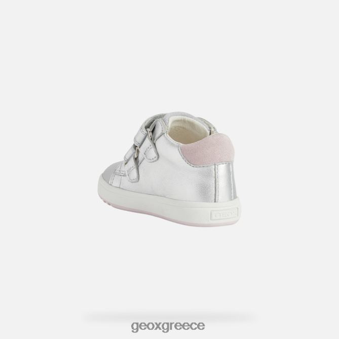 4DBLR01643 ασήμι/φούξια Geox biglia κοριτσάκι