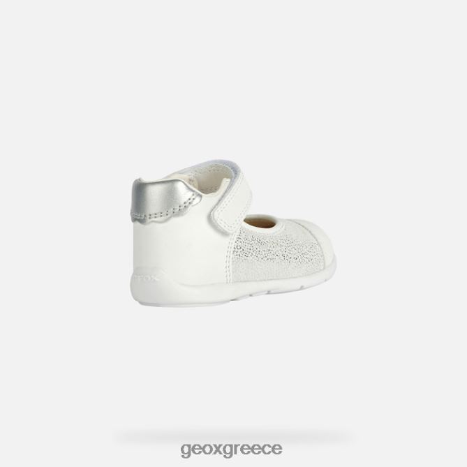 4DBLR02023 λευκό/ασημί Geox κοριτσάκι kaytan