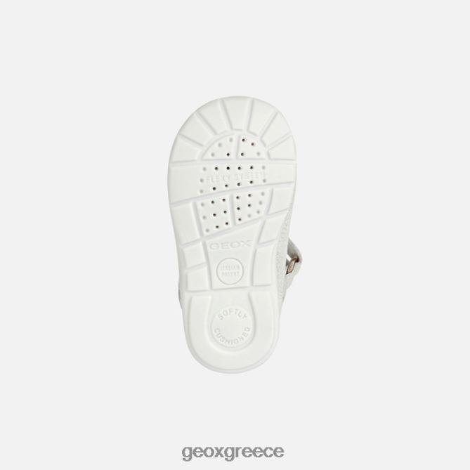 4DBLR02023 λευκό/ασημί Geox κοριτσάκι kaytan