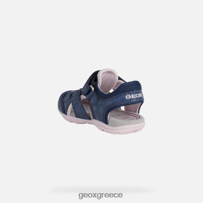 4DBLR01514 Ναυτικό/ροζ Geox σανδάλι agasim νήπιο