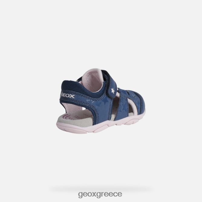 4DBLR01514 Ναυτικό/ροζ Geox σανδάλι agasim νήπιο